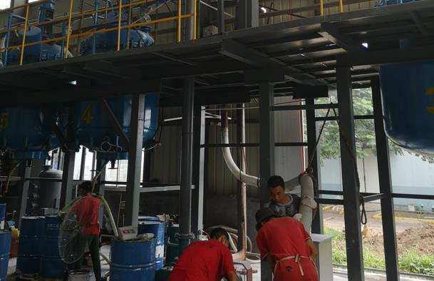 滑石粉負壓吸送系統(tǒng)運行成功